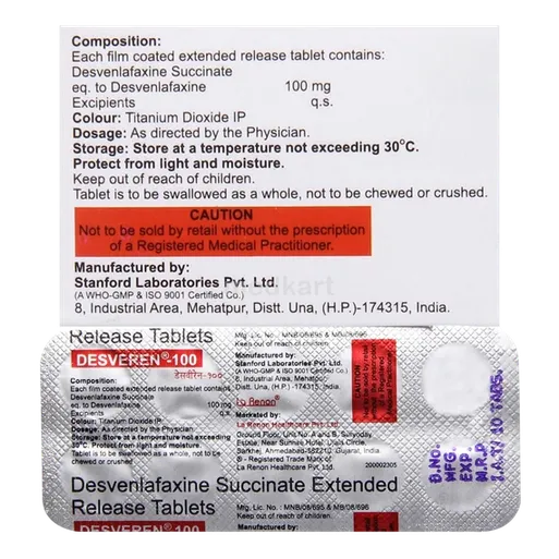 desveren 100mg tablet 10's